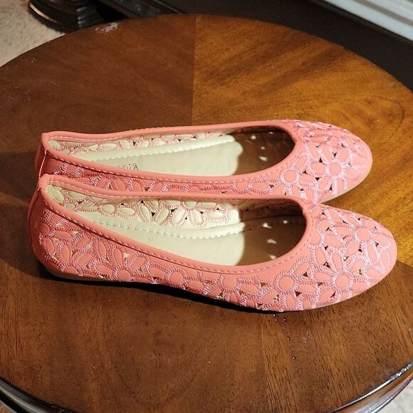 BELLADIA FLORAL PATTERN DESIGN WOMEN"S BALLET  ROUND TOE FLAT SHOE - Picture 5 of 14